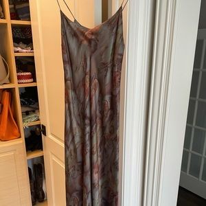 Silk midi dress